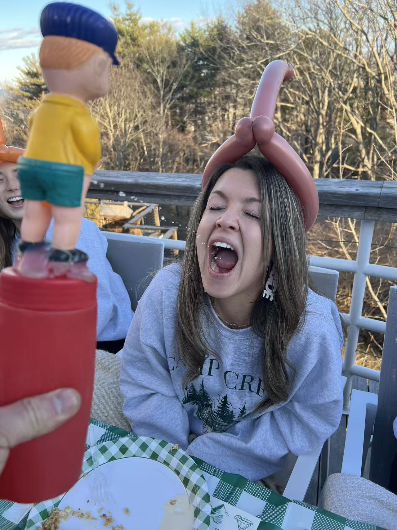 Family enjoying hibachi at home in Rhode Island