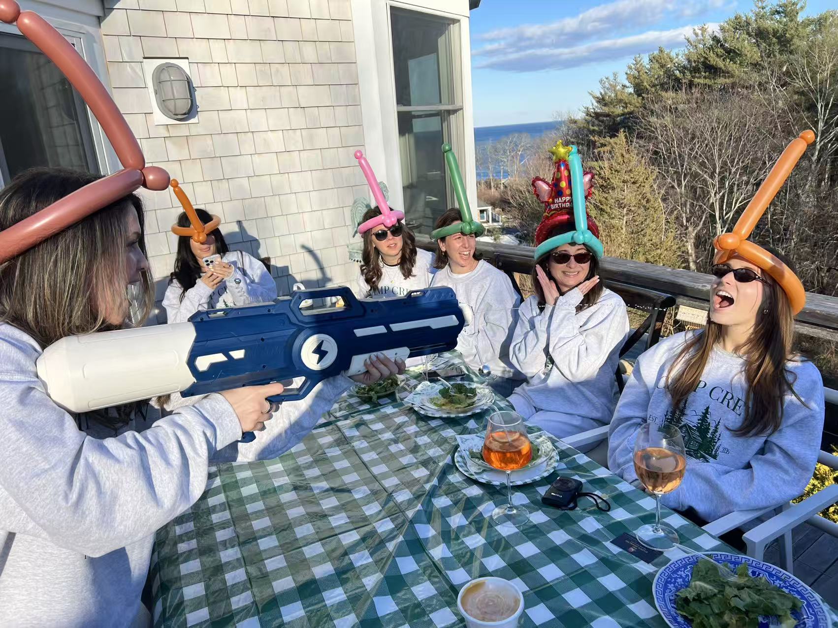 Hibachi fire show at Rhode Island backyard party