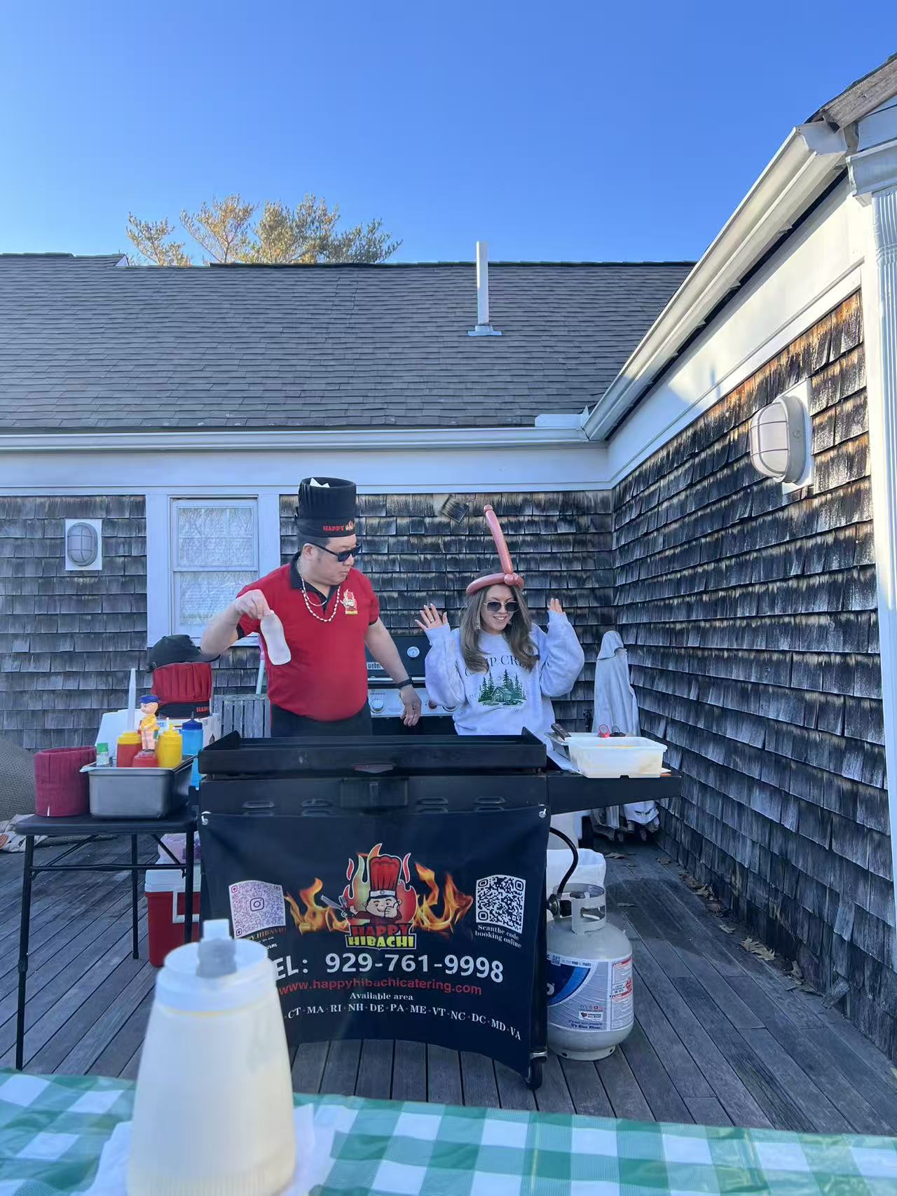 Hibachi party in North Providence Rhode Island