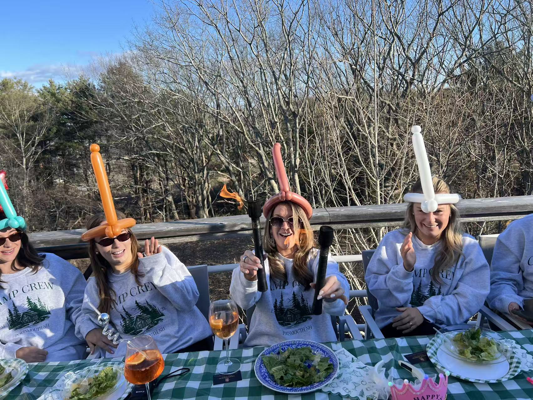 Outdoor hibachi party in Rhode Island